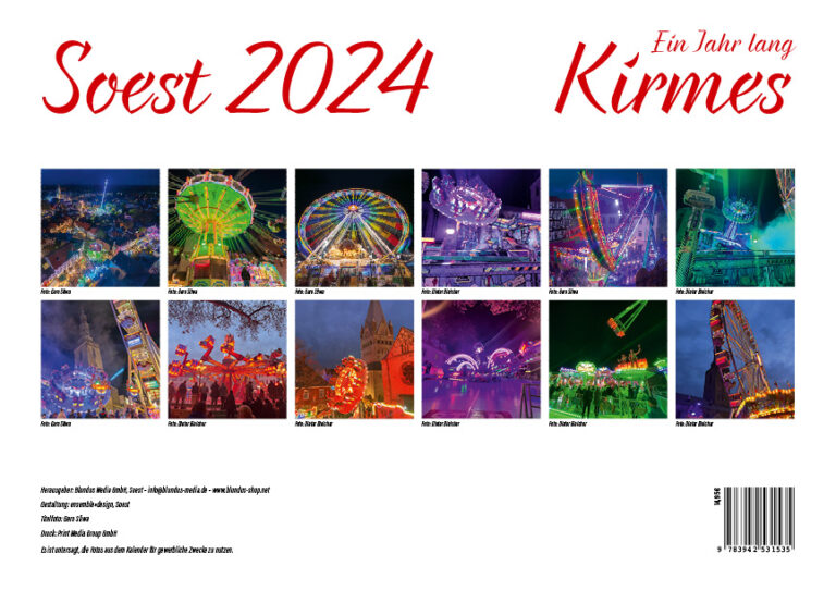 „Soest-Kalender 2024“ - Ein Jahr lang Kirmes - Kirmesfreunde Soest