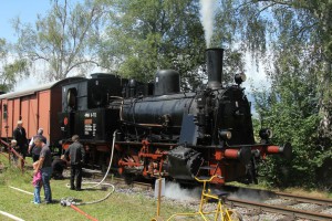 "Nebenbahnromantik am Landbahnhof der 50er Jahre" Am Wochenende 25./26.05.2016 findet wieder das alljährliches Streckenfest statt.